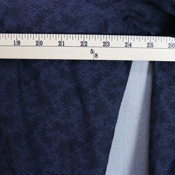 MACEOO Paris Shirt Mens 6 / 2XL* Italian Fabric Navy Blue Lime Green Accents - Picture 7 of 11